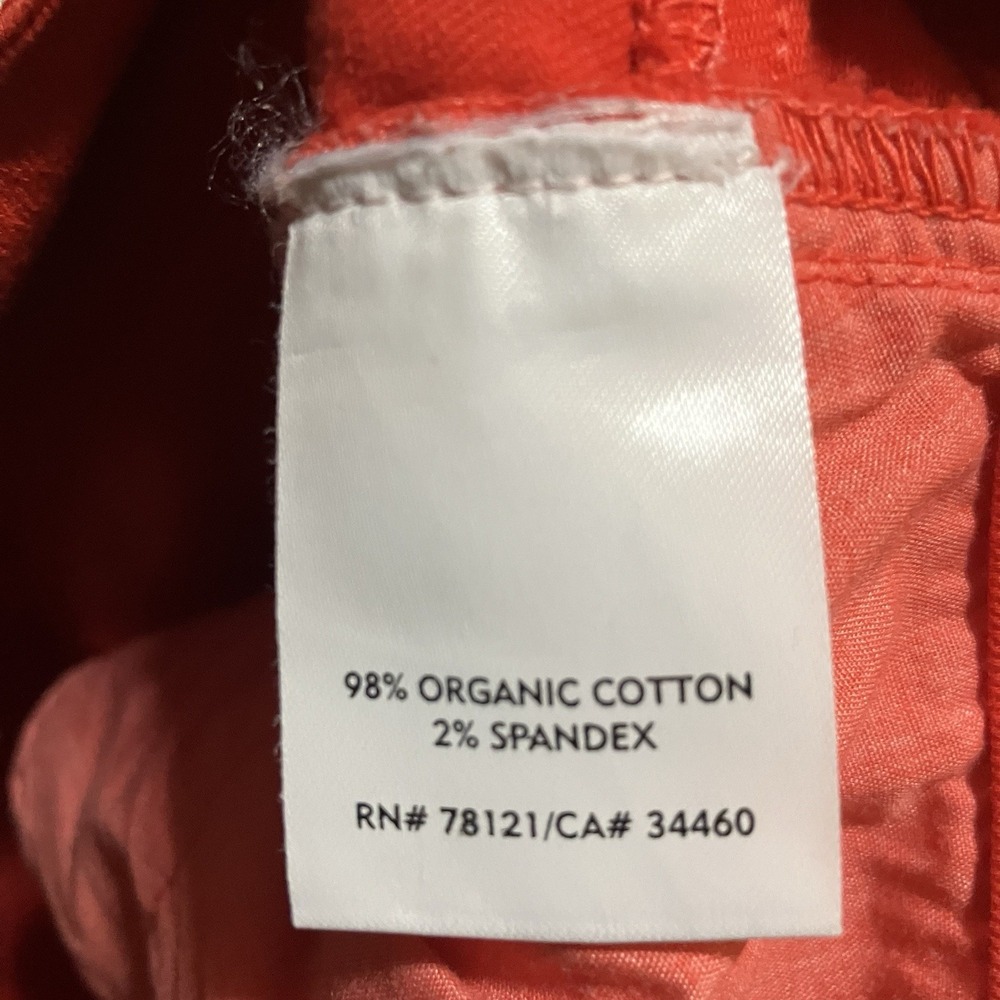 Eileen Fisher Jeans Womens‎ Size 8 X 28 Bright Red Stretch Slim Skinny - Picture 5 of 6
